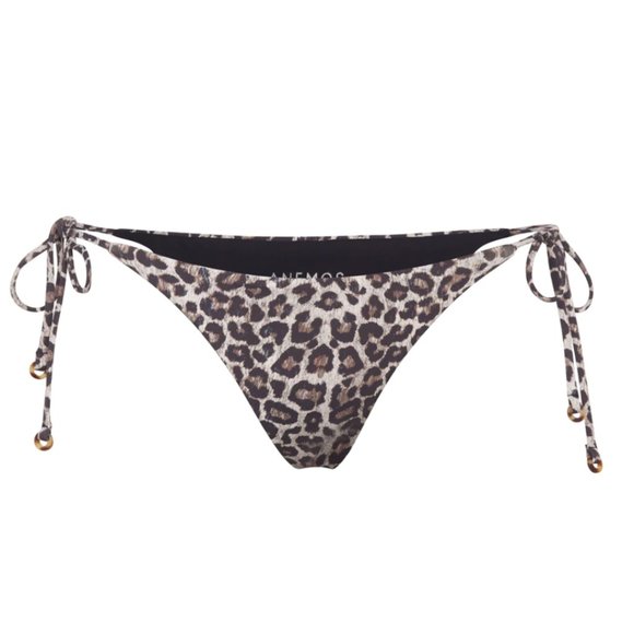 Anemos Bikini – Sweetheart Halter Top and String Tie Bottom - Leopard - Picture 4 of 6